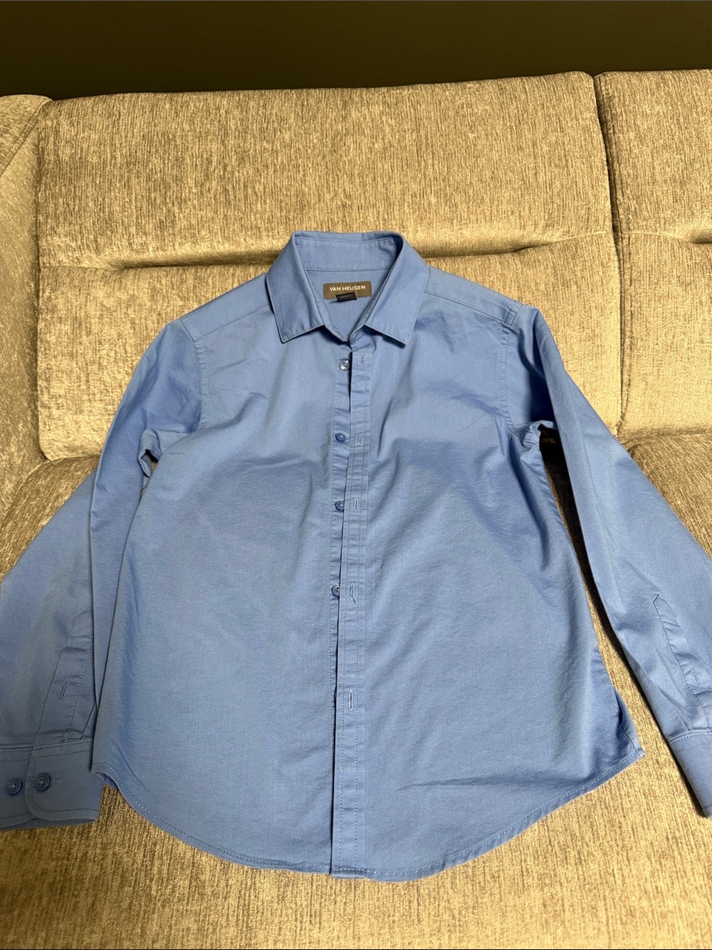 Van Heusen Boy’s Light Blue Dress Shirt - Button Front